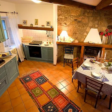 Blue House Near Bagnoregio-overlooking The Umbrian Mountains And Tiber Valley